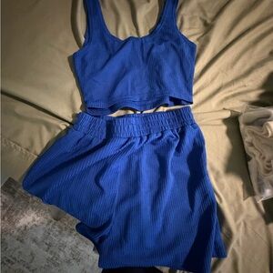 Ribbed Tank and Shorts Set